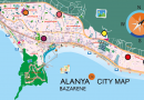 Bykort over Alanyas Bazarer, bykort over bazar, bykort over bazar alanya, bykort over alanya, Bazar i alanya, bazar alanya, hvor er der bazar i alanya, hvilke dage er der bazar i alanya.