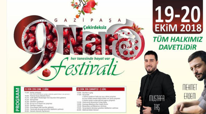gazipasa, festival i gazipasa, granatæble festival i gazipasa, festivaller i tyrkiet