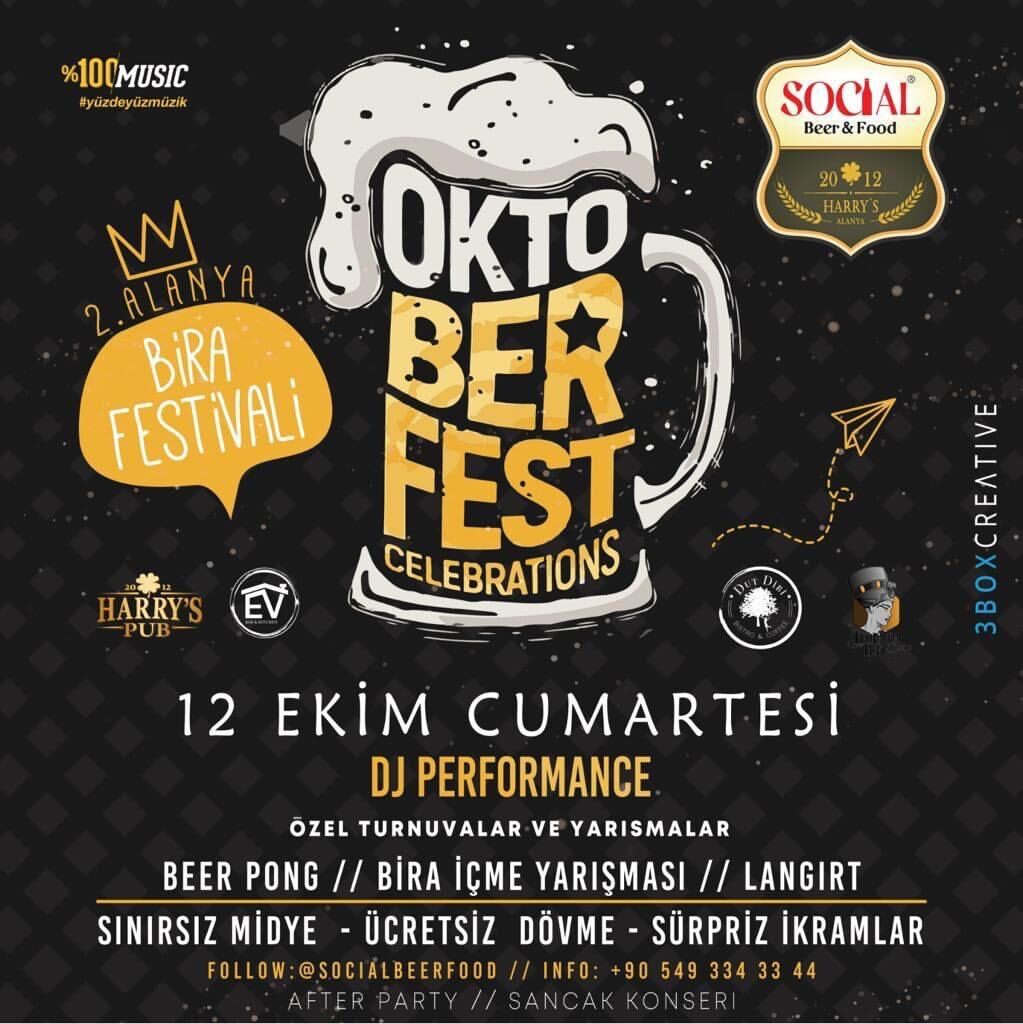 oktober fest alanya, alanya oktober fest, social bar alanya, alanya social bar