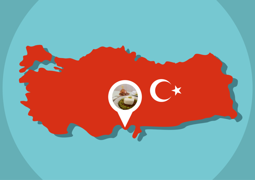 Tyrkiske specialiteter, mad fra Tyrkiet, Regioner i Tyrkiet, Mad fra forskellige regioner i Tyrkiet,   Antakya specialiteter, tyrkisk dessert, tyrkiske opskrifter, opskrifter tyrkiet, tyrkisk ostekage, künefe