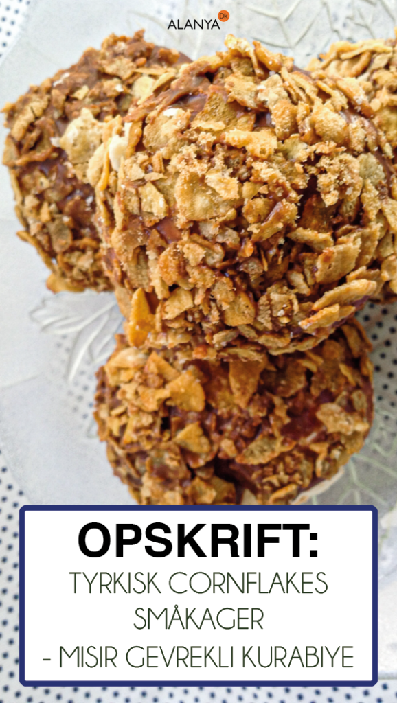 Cornflakes Cookies, Misir gevrekli kurabiye, tyrkiske småkager, opskrifter på tyrkisk mad, tyrkiske desserter, desserter fra Tyrkiet, 