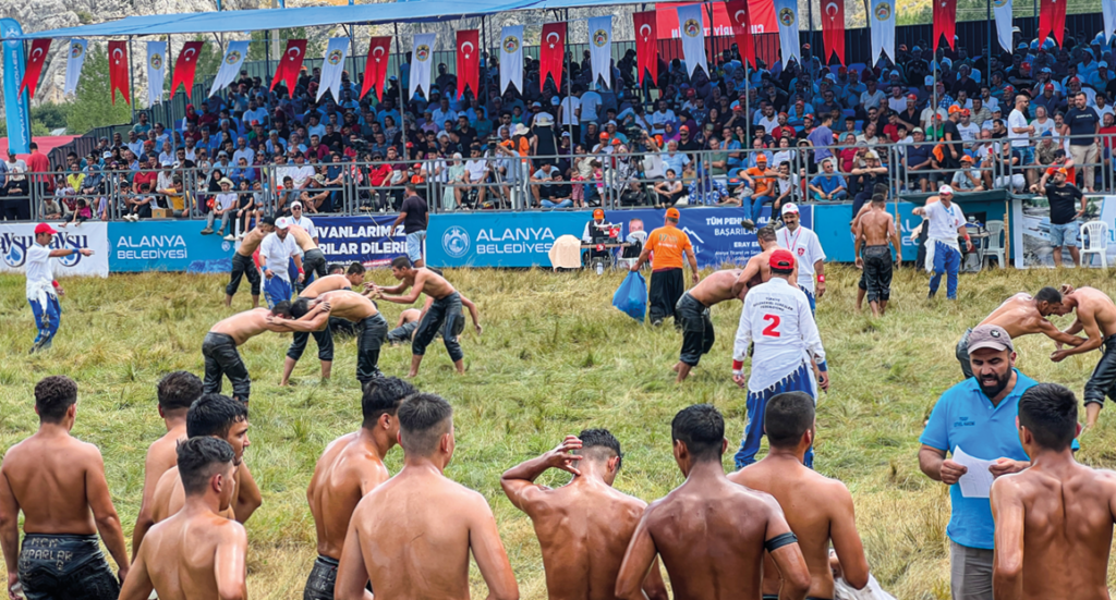 Tyrkisk brydning, sports i Tyrkiet, oliebrydning Alanya, Gökbel festival, oliefightning, festival alanya, alanya oliebrydning, Alanya festivaler, sportsbegivenheder i Tyrkiet, historiske sportsgrene, unikke sportsgrene